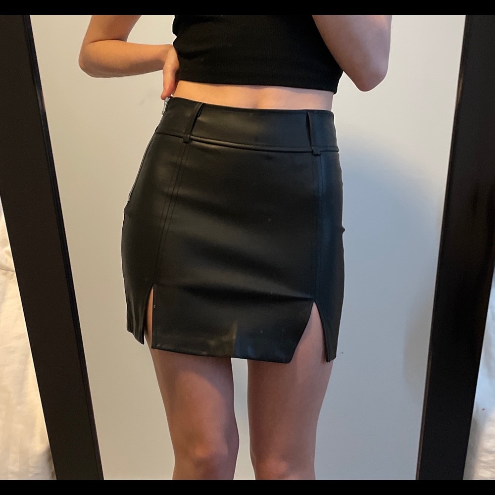 ASOS Leather Mini Skirt